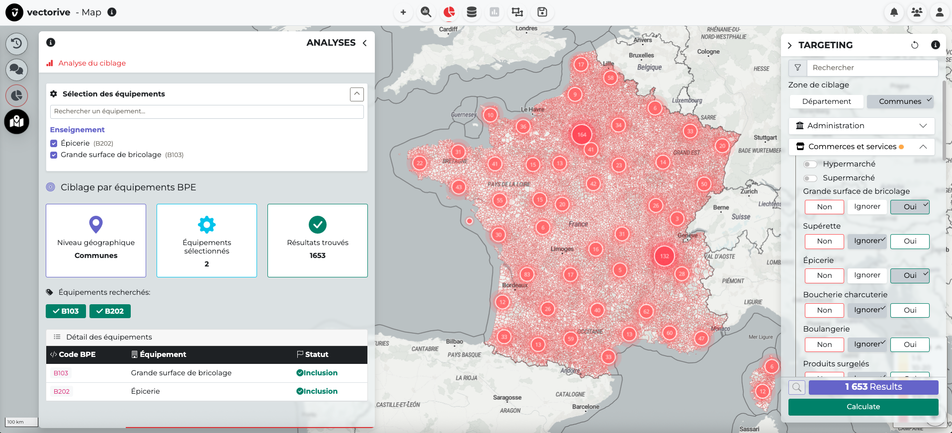 Zones de chalandise intelligentes