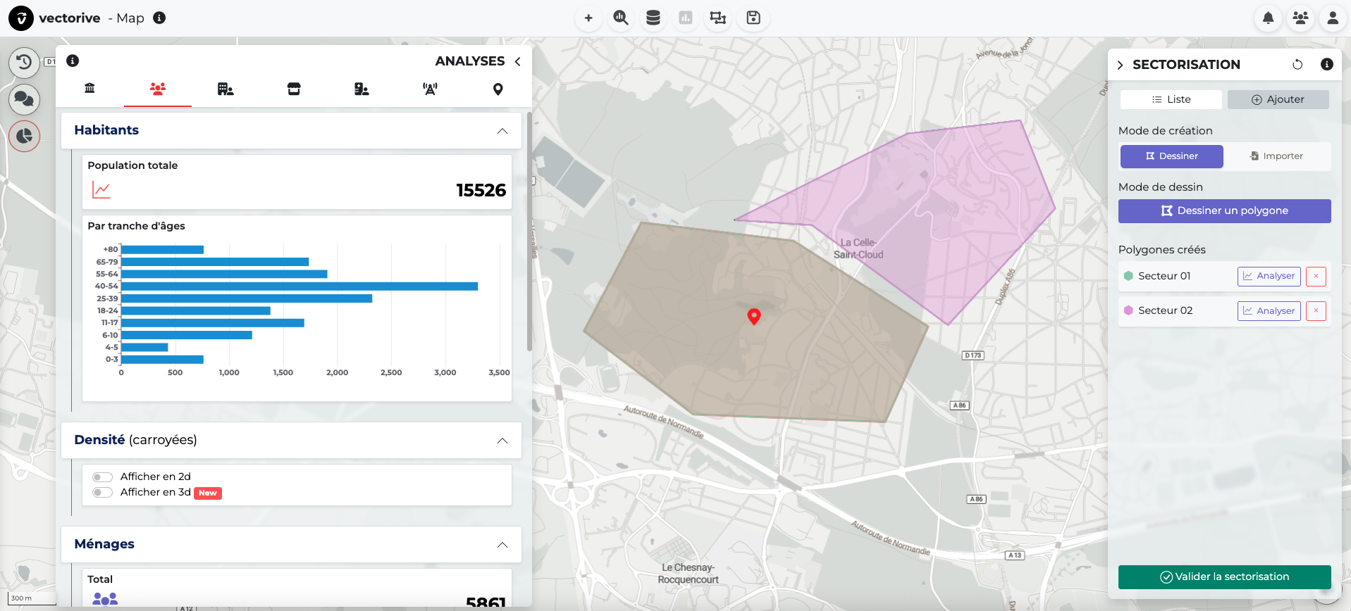 Zones de chalandise intelligentes