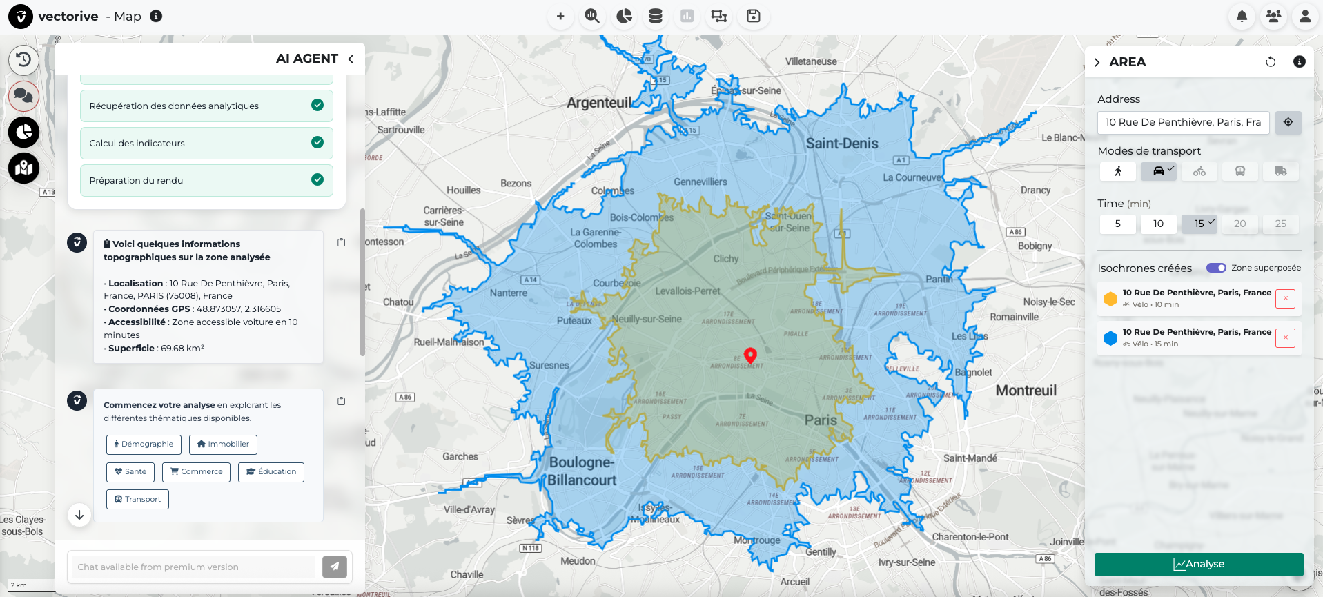 Zones de chalandise intelligentes