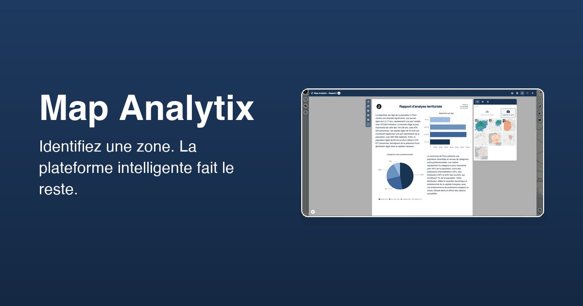 Map Analytix · Intelligence géographique pour vos décisions territoriales